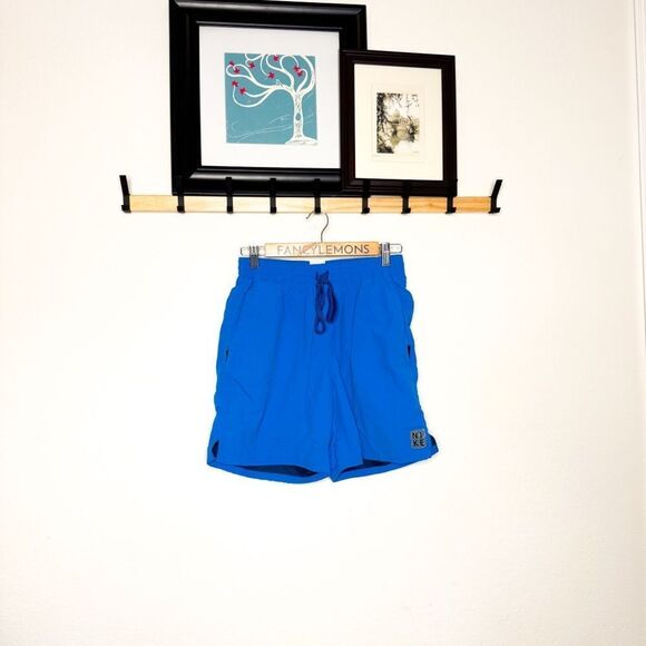 Nike NWOT! Men’s Blue Swim Trunks Recycled Fabric Size Medium - Picture 1 of 9